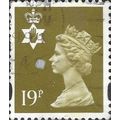 NORTHERN IRELAND, QE II, Machin, brown olive 19...