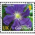 GUERNSEY, FLOWER, Clematis Wisley, violet 2004, UK