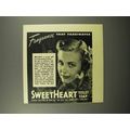 1940 SweetHeart Soap Ad - Fragrance That Fascin...