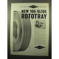 1963 Sawyer's RotoTray Slide Tray Ad - For Projectors