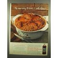 1965 Karo Syrup Ad - Fireside Beans Recipe