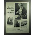 1968 NCR Paper Ad - Do We Use? Does Jelly Shake?