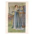 ladies dress c. 1905 unused vintage postcard =