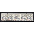 2266 24.1c Tandem Bicycle Very Fine MNH Dry Gum...