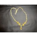 18" citrus yellow green necklace screw fitting