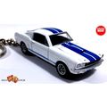 RARE KEYCHAIN 65/66/67 WHITE SHELBY MUSTANG GT3...