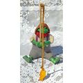 Vintage Russ Berrie Green Boy Frog Tadpole With...