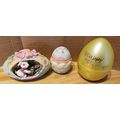 3 Easter Eggs 1 Decorative 1 Ceramic Candle 1 P...