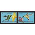DR Congo Hummingbirds 2v 2000 MNH MI#1487-1488
