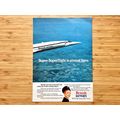 Original Vintage British Airways Concorde Adver...