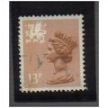 1971/93 GB WALES 13P CHESTNUT F/U SGW38