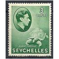 Seychelles 1938 SG136 3c Green Mounted.Mint ..
