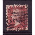 GREAT BRITAIN 1858-79 QV SG44 1d RED BROWN PLAT...