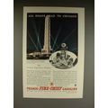 1934 Texaco Fire-Chief Gasoline Ad - Lead to Chicago!