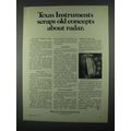 1967 Texas Instruments MERA Radar Module Ad