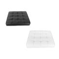 Black/White Genuine Ital Leather Replacement Cu...