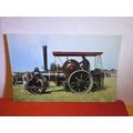 1922 FOWLER STEAM ROAD ROLLER unused postcard d...