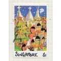 SINGAPORE 1989 FESTIVALS CHILDRENS DRAWING CHRI...