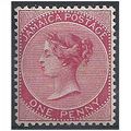 Jamaica 1886 SG18a 1d Carmine Mounted Mint ..