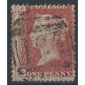 1858 SG43 1d Red Plate 209 Good/Fine Used Check...