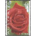 AUSTRALIA, FLOWER, Valentine Rose, red 1994, 45c