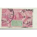 egypt stamps revenue 1893 1L used rose