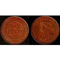 Australia One Penny 1936 Used. Coin 1d Geo V