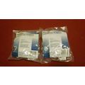 100 Pcs 2 bags of 50 Plastic insulated staples ...