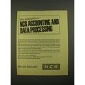 1967 NCR Accounting and Data Processing Ad - Sales opportunities in NCR