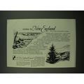 1955 The New England Council for Economic Development Ad - Come to New England