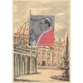 Silk Postcard Of Pope Paulus 4 Rare Craft Itali...
