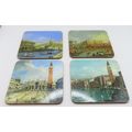 Canaletto Coasters Cork Laminated 10.5 CM Gift ...