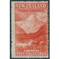 New Zealand 1906 5s dull red Perf 14 SG329b unused