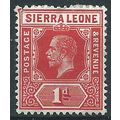 Sierra Leone 1912 SG113 1d Carmine-Red Mounted ...