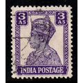 India 1941 King George VI 3A Used Stamp.
