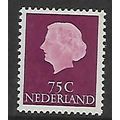 NETHERLANDS 1953 75c PURPLE QUEEN JULIANA SG 78...