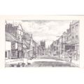 Pencil Sketch of Dorchester Dorset Postcard (DO...
