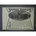 1913 Southern Seminary Ad - For Girls and Young...