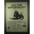 1979 Damart Underwear Ad - Call This Winter's Bluff