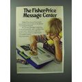 1979 Fisher-Price Message Center Toy Ad