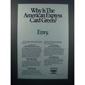 1989 VISA Credit Card Ad - Why American Express...