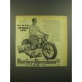 1952 Harley-Davidson 125 Motorcycle Ad - Step up your sports life