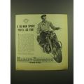 1952 Harley-Davidson Hydra-Glide Motorcycle Ad - A He-Man sport you'll go for