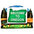 Oregon State Welcome Sign Artwood Fridge Magnet