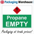 HA220 FLAMMABLE GAS PROPANE EMPTY SIGN CANNISTE...