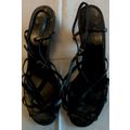 Vintage 1950's Black Sandals