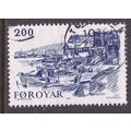 Faroe Islands 1981 Old Torshaven 200o Fine used...