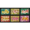 Papua NG Frangipani Flowers 6v 2005 Def SG#1074...