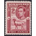 Somaliland Protectorate KGVI 1942 2a Maroon She...