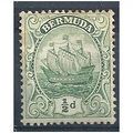Bermuda 1922.SG77a 1/2d Green Mounted Mint.
